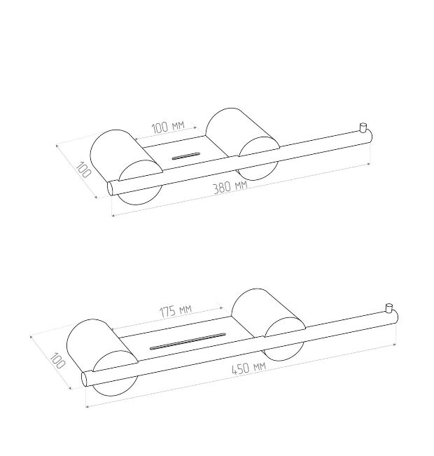 Бумагодержатель Tezza Rollo Art с местом хранения — изображение 3