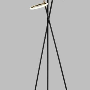 Торшер Alfa Light F3924-60 black+gol d 44W 60*H170