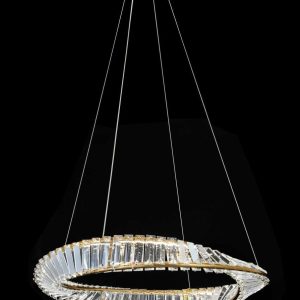 Люстра подвесная Alfa Light F4024-69 φ600 GD LED 72+72W