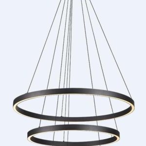 Люстра подвесная Alfa Light F3924-51 black 100W Φ80*H15 0