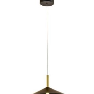 Люстра подвесная Alfa Light F3924-24 black+gol d 5W φ32*14*H(45,210）