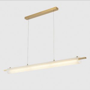 Подвесной светодиодный светильник Crystal Lux Tunnel SP40 Led Brass