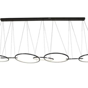 Подвесной светодиодный светильник Newport Loren 15207/S black glossy М0068990