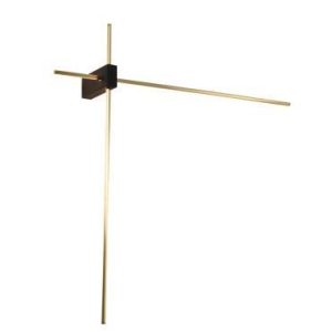 Бра Alfa Light F3924-22 black+gol d 15W 60*60*11. 5