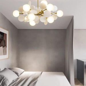 Люстра подвесная Alfa Light F2024-23 E27 Медный цвет