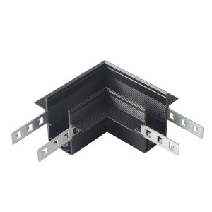 Соединитель для магнитного встраиваемого шинопровода для ГКЛ12,5 мм угловой Crystal Lux
      CLT 0.223 11 BL