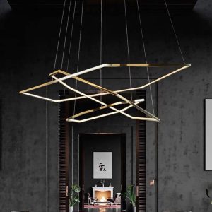 Люстра подвесная Alfa Light F0424-04 400+600+800mm gold