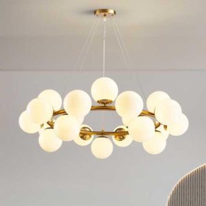 Люстра подвесная Alfa Light F2024-16 E27*25 Медный цвет