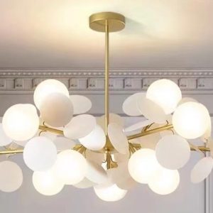 Люстра подвесная Alfa Light F2024-22 E27 Медный цвет