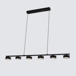 Люстра подвесная Alfa Light F3924-05 black 55W 120*10*H 120