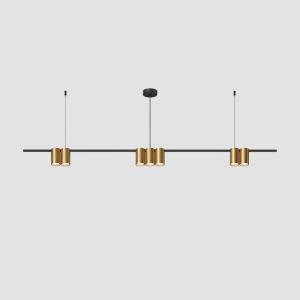 Подвесная люстра Denkirs Orbit DK4063-BK+SG