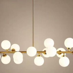 Люстра подвесная Alfa Light F2024-30 G9*16 Медный цвет