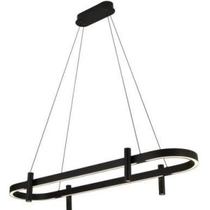 Люстра подвесная Alfa Light F3924-16 black 90W 120*37*H 150