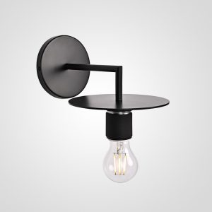 Бра Rh Utilitaire Knurled Disk Shade Sconce Black By Imperiumloft