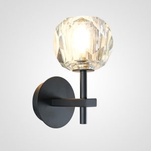 Бра Boule De Cristal Single Sconce Black By Imperiumloft