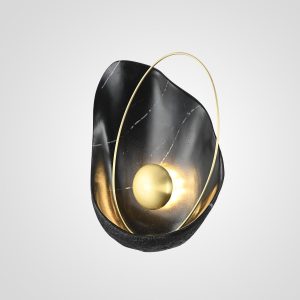 Настенный Светильник Clam Черный Мрамор By Imperiumloft