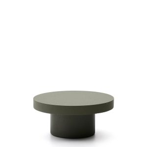 Aiguablava Журнальный столик зеленый цементный Ø66 см