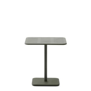 Уличный стол Brai из зеленой оцинкованной стали 70 x 70 см