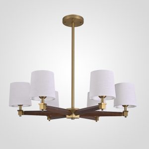 Люстра Jorgenson D85 White/Dark Wood By Imperiumloft