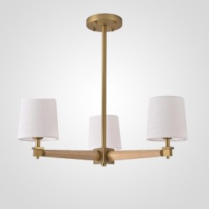 Люстра Jorgenson D70 White/Light Wood By Imperiumloft