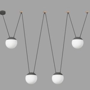 MINE SPACE Подвесной светильник серый 4 L