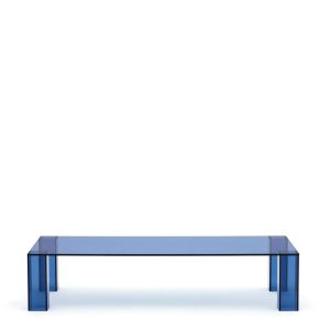 Журнальный столик Adularia из синего стекла 140 x 60