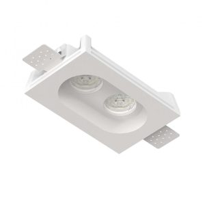 Встраиваемый гипсовый светильник IZAR DUO FLAT