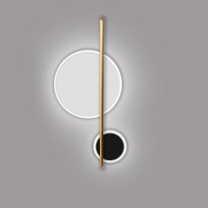 Бра Duo 2L белый/черный