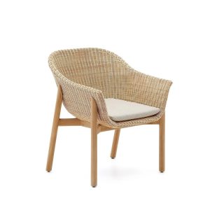 Стул Galea из тикового дерева и синтетического ротанга