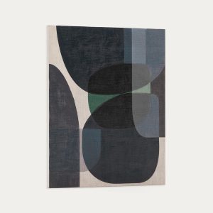 Nemsa абстрактный холст в сине-зеленых тонах 100 x 80 см