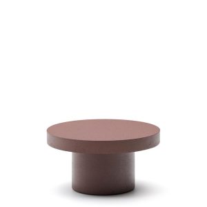 Aiguablava Журнальный столик терракотовый цементный Ø90 см