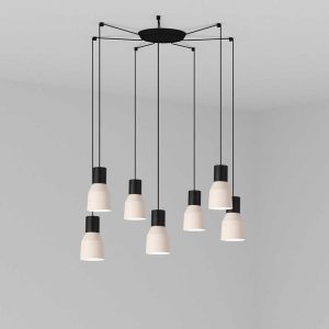 Подвесной светильник Kombo бежевый Ø120 7L