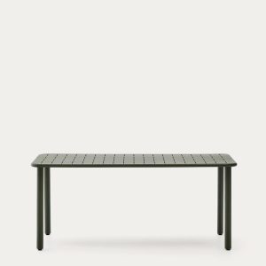 Уличный стол Brai из оцинкованной стали зелёного цвета 180 x 90 см