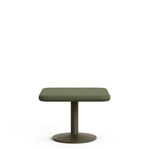 Уличный столик Esilda зеленого цвета из цемента и стали со столешницей 70х70 см