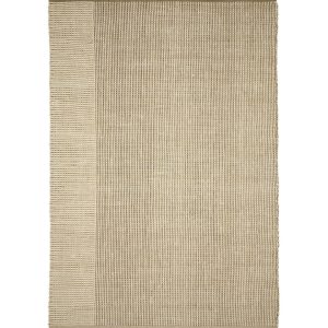 Ковер из шерсти Blart бежевого цвета с контрастной полосой по бокам 160 x 230 см