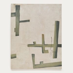 Fida Зеленый абстрактный холст 180 x 140 см