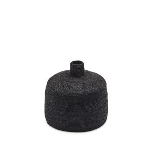 Ваза Salinas из натуральных волокон с натуральной отделкой 20 см