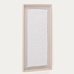 Olvin Абстрактная картина на белой бумаге с рельефным рисунком