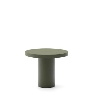 Aiguablava Круглый стол из зеленого цемента Ø90 см