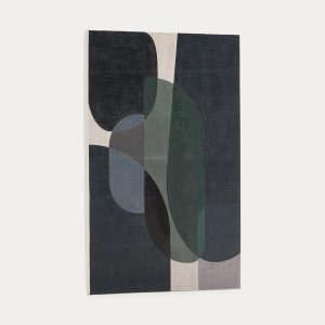 Nemsa абстрактный холст в сине-зеленых тонах, 90 x 60 см