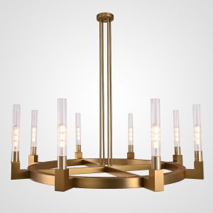 Люстра Canelle Round Chandelier 8 Modern Brass By Imperiumloft