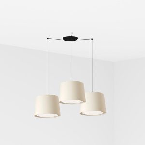 Подвесной светильник Conga белого цвета 3L