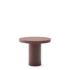 Aiguablava Круглый стол из терракотового цемента Ø90 см