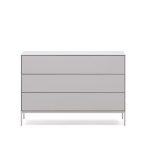 Vedrana Комод с 3 ящиками белый лак 110 x 75 см