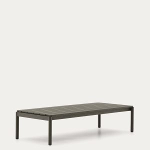 Журнальный столик Sorells из зеленого алюминия 63 x 149 см