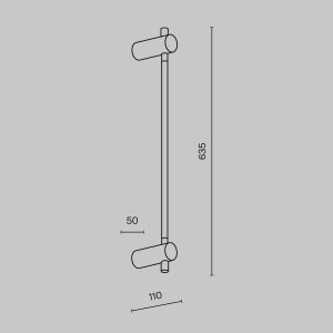 Настенный светильник (бра) Maytoni MOD413WL-L6G3K