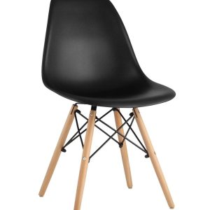 Стул Eames Style DSW черный (разборный каркас)