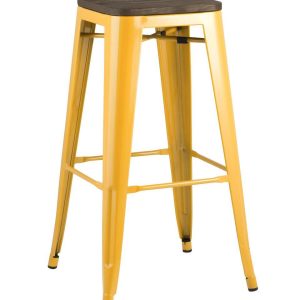 Стул барный TOLIX WOOD желтый