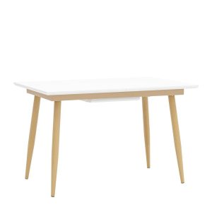 Стол обеденный Стокгольм раскладной 120-160*80 белый