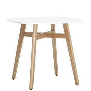 Стол обеденный Target 80*80 белый ножки массив бука